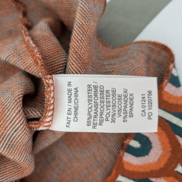 Twik Multicolor Patterned Crop Top with Drawstring - Picture 5 of 7